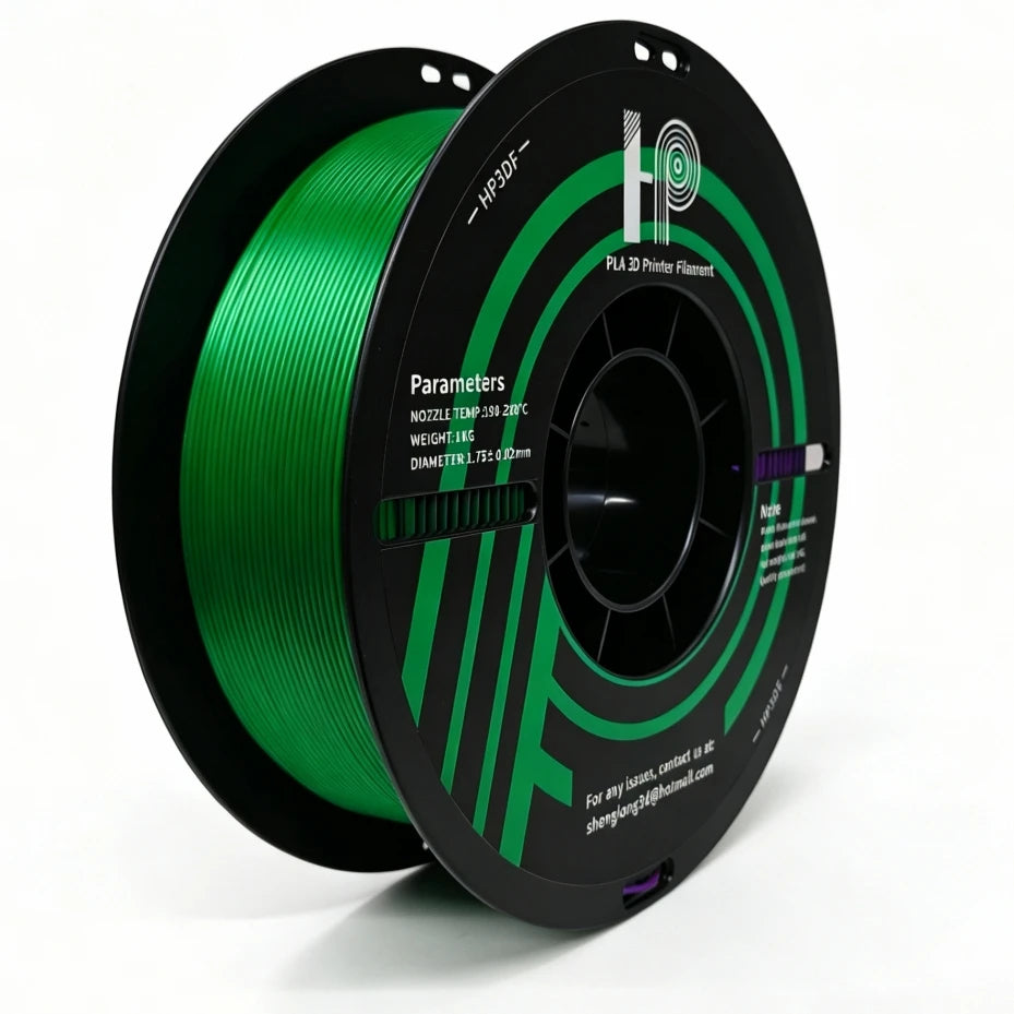 3D Printer Filament, HP3DF brand Dual-color (Purple+Green) PLA , 1.75mm Accuracy +/- 0.02mm, 1KG (2.2 lbs), Fit Most FDM…