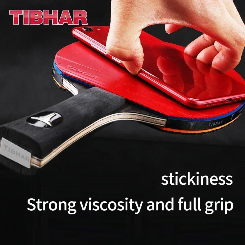 TIBHAR 9 Star Table Tennis Racket Superior Sticky Rubber Carbon Blade Ping Pong Rackets Professional Pimples-in Sticky…