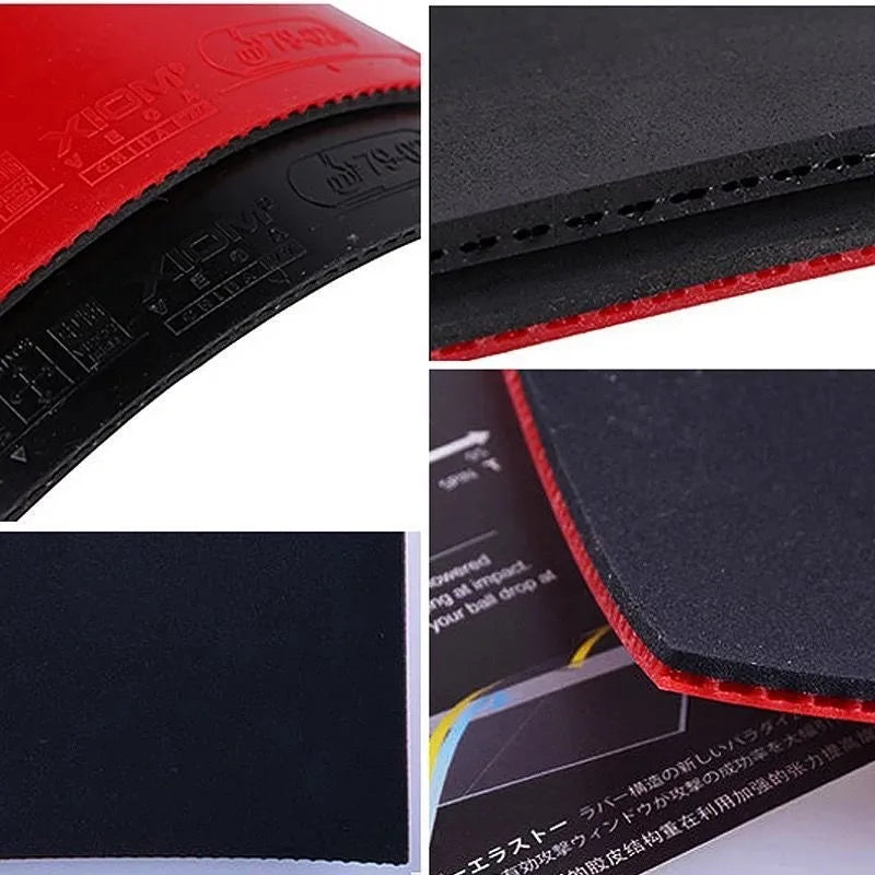 XIOM VEGA CHINA VM Table Tennis Rubber Loop Pimples in with Sponge Ping Pong Tenis de mesa - 1pcs Black