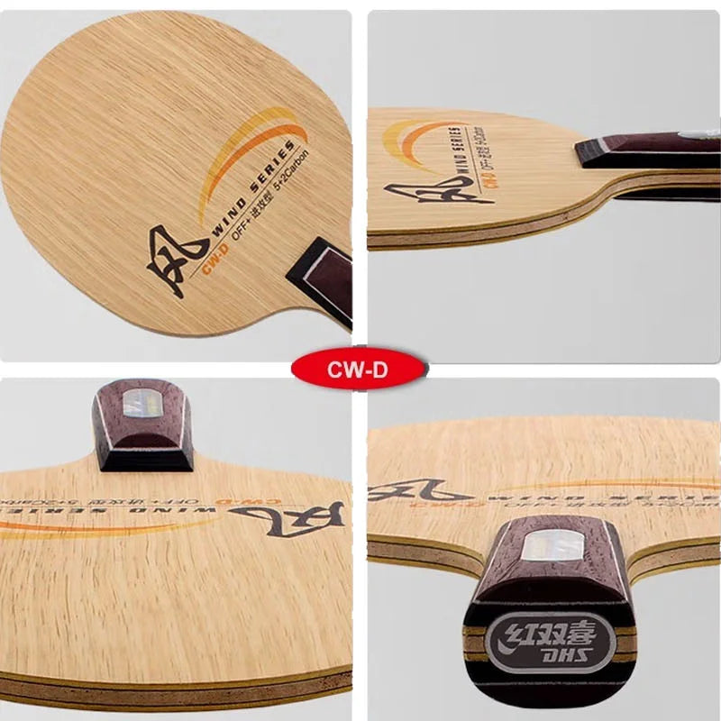 Professional DHS Wind Series CW-C CW-D Table Tennis Blade Original 5 Full Wood And 2 Carbon Fiber Ping Pong Blade - CW-C FL…
