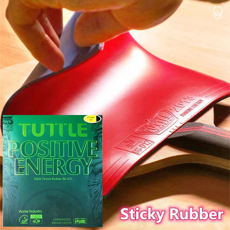 TUTTLE Positive Energy Pimples-in Table Tennis Rubber Sheet Sticky ITTF Approved Ping Pong Racket Rubber Loop Arc Fast Attack