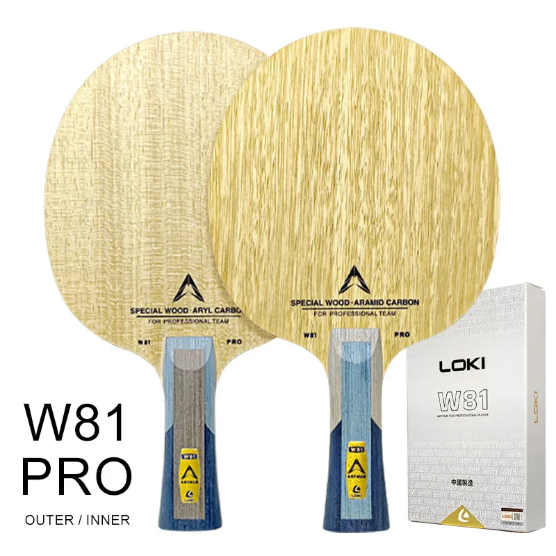 LOKI W81 Pro Series Table Tennis Blade Inner Outer Professional Ping Pong Blade 5 Wood 2 Fiber Pingpong Base Board for…