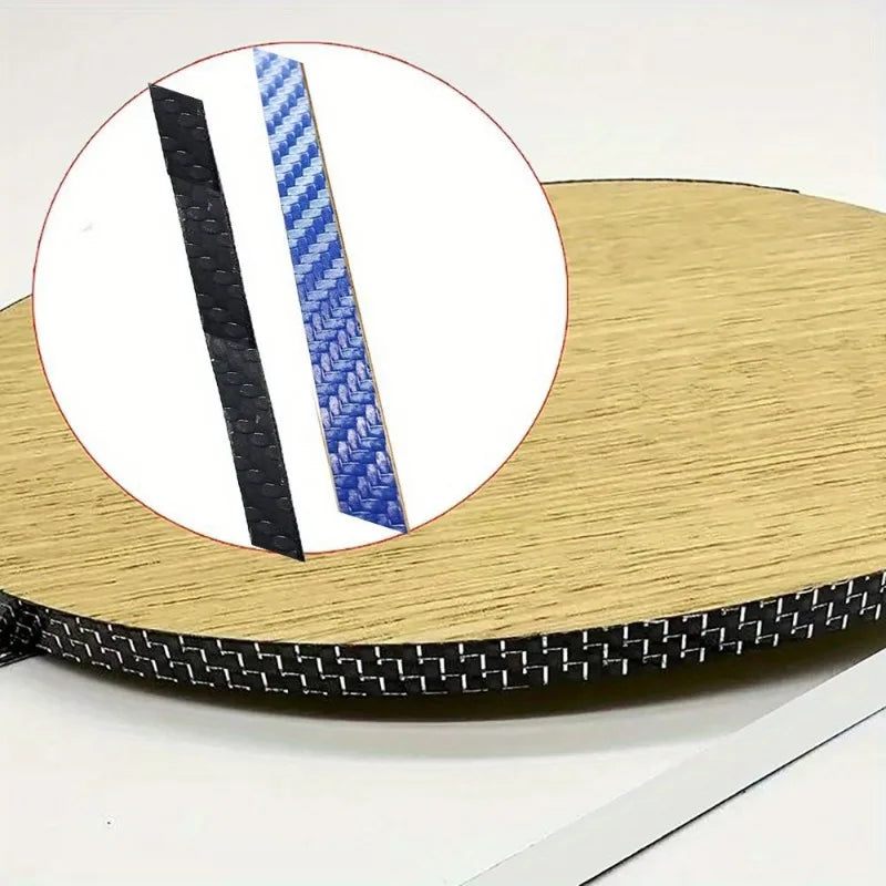 Self-adhesive Table Tennis Racket Edge Tape  Carbon Fiber Ping Pong Bat Protective Side Tape - Black