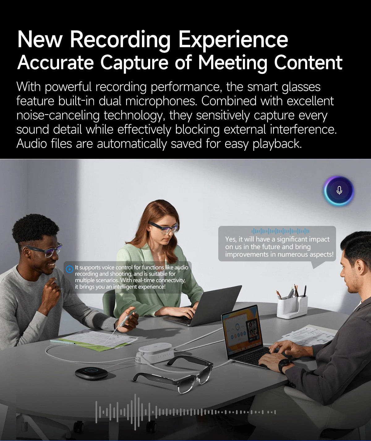 AI Smart Glasses with 800W Pixel Camera Photo Video Recording 120+Language Translation Sunglasses Men Women 2026 New Year's Gift