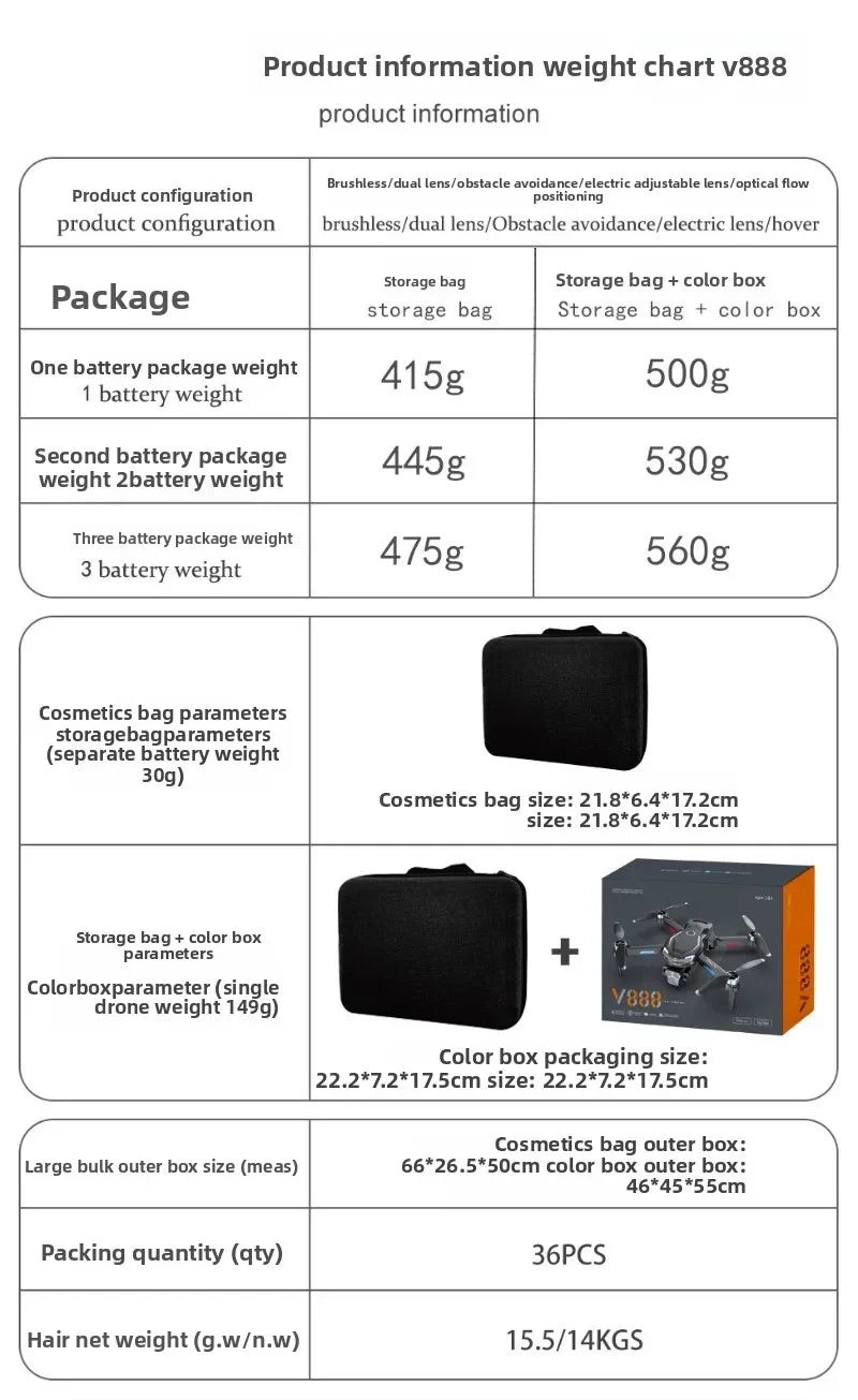 Drone ne Aerial Photography: High-Definition Remote Control, Three-Camera System, 4K Long-Range Brushless Aircraft