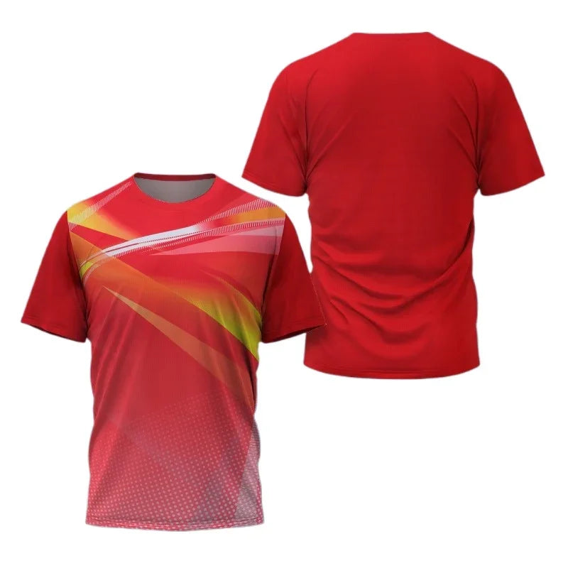 CHINA Dragon Table Tennis Graphic T Shirt for Men Clothing Fashion Badminton Sports T-shirt Ping Pong Jersey Gym Fitness…