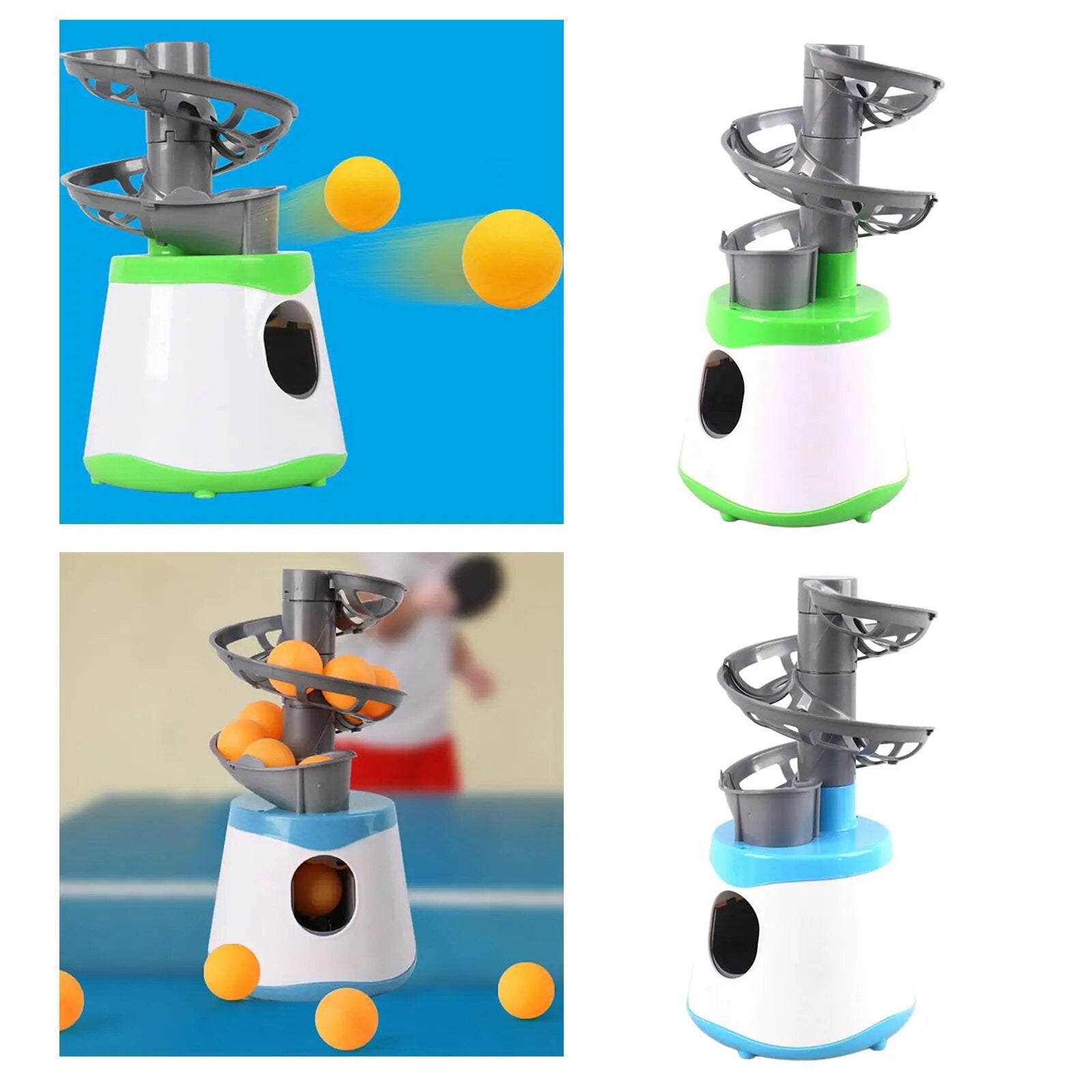 Mini Table Tennis Robot Training Automatic PingPong Ball Machine Launcher