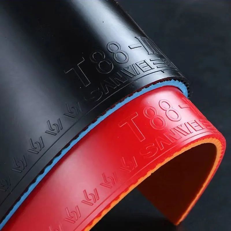 SANWEI T88 Ultra Spin Table Tennis Rubber Semi Sticky Ping Pong Rubber Sheet for Entry Players