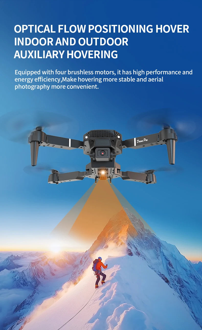 Drone 4k Professional Dron Remote Control Camera Model Airplane Multi-rotor Aircraft Quadcopter Drone UAV Wide-View