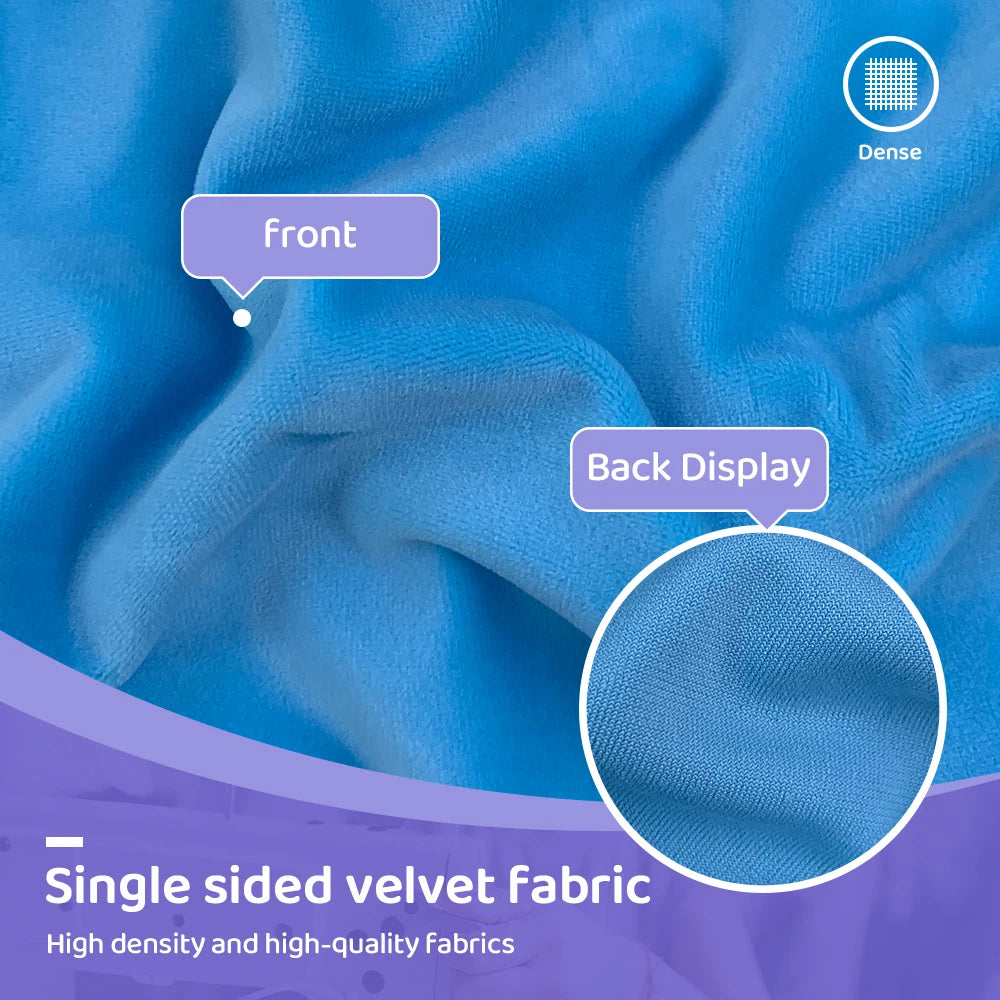 2024 Small Size 50x50cm Squishy Mochi Stetch Minky Fabric 95% Polyester 5% Spandex Stretch 4 Side Plush Fabric For Diy SewingToy - GreatEagleInc