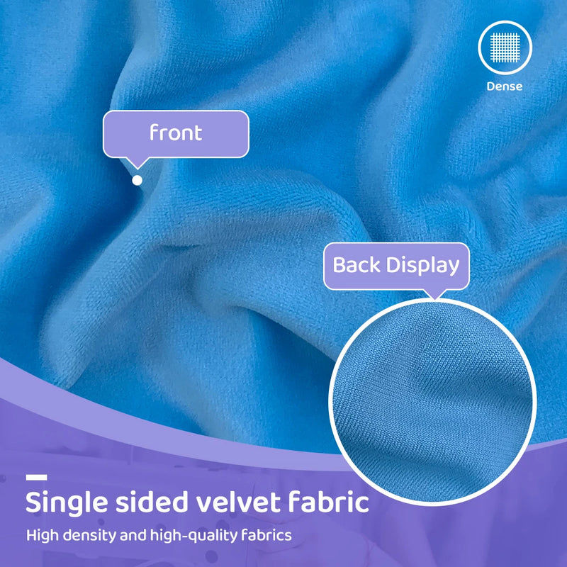 2024 Small Size 50x50cm Squishy Mochi Stetch Minky Fabric 95% Polyester 5% Spandex Stretch 4 Side Plush Fabric For Diy SewingToy - GreatEagleInc