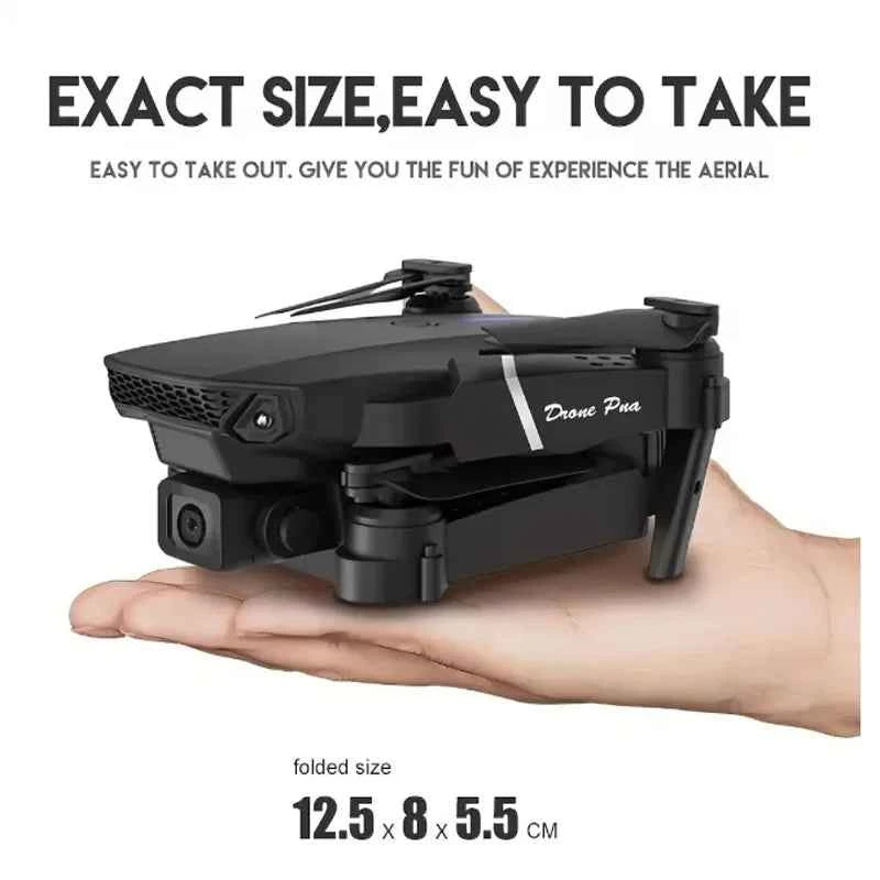 E88 NEW Professional Wide Angle RC Dron HD 4K Camera Mode Foldable Helicopter Aircraft Quadcopter Drone Kid Gift Toys