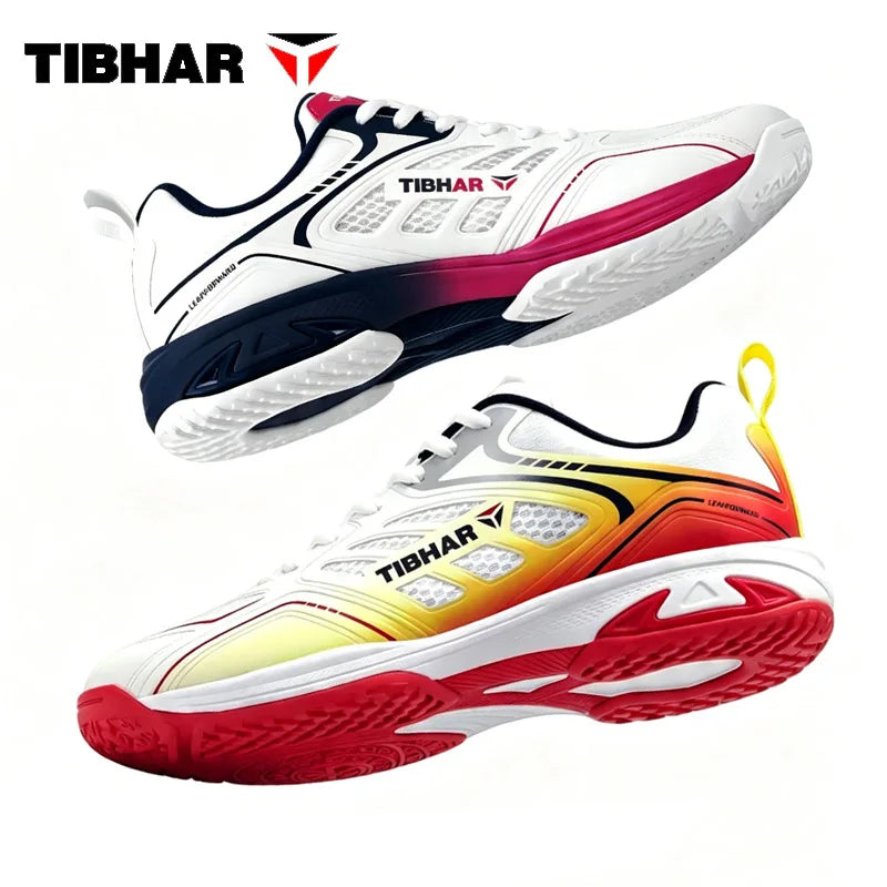 TIBHAR 02619 Table Tennis Shoes Men Women Ultra-Light Non-Slip Ping Pong Sneakers Sports Shoes Rubber Sole TPU Support -…