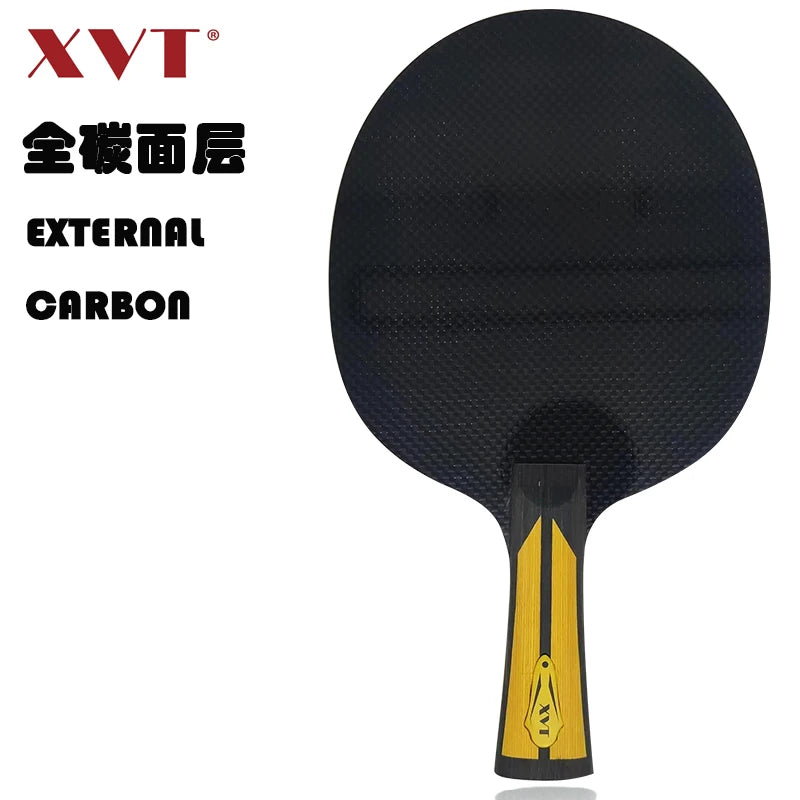 XVT FULL Carbon  EXTERNAL CARBON   ALC Carbon  Table Tennis Blade/ ping pong blade/ table tennis bat - FL long handle