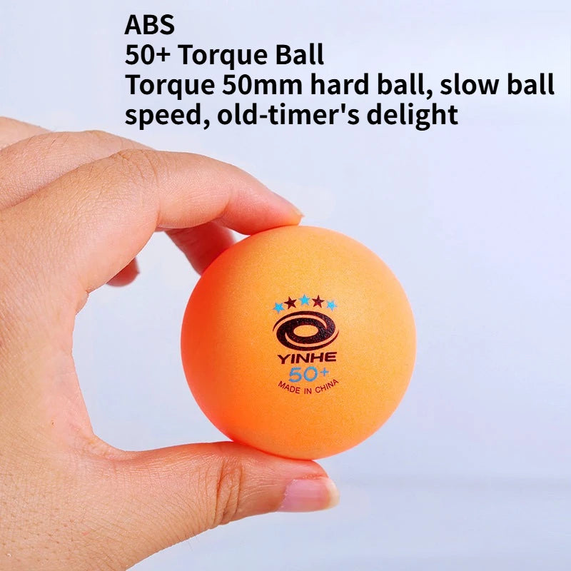 YINHE 50+mm Seamed Table Tennis Balls Slow Speed Hard ABS+ Ping Pong Balls for Seniors Training & Recreational Play 3…