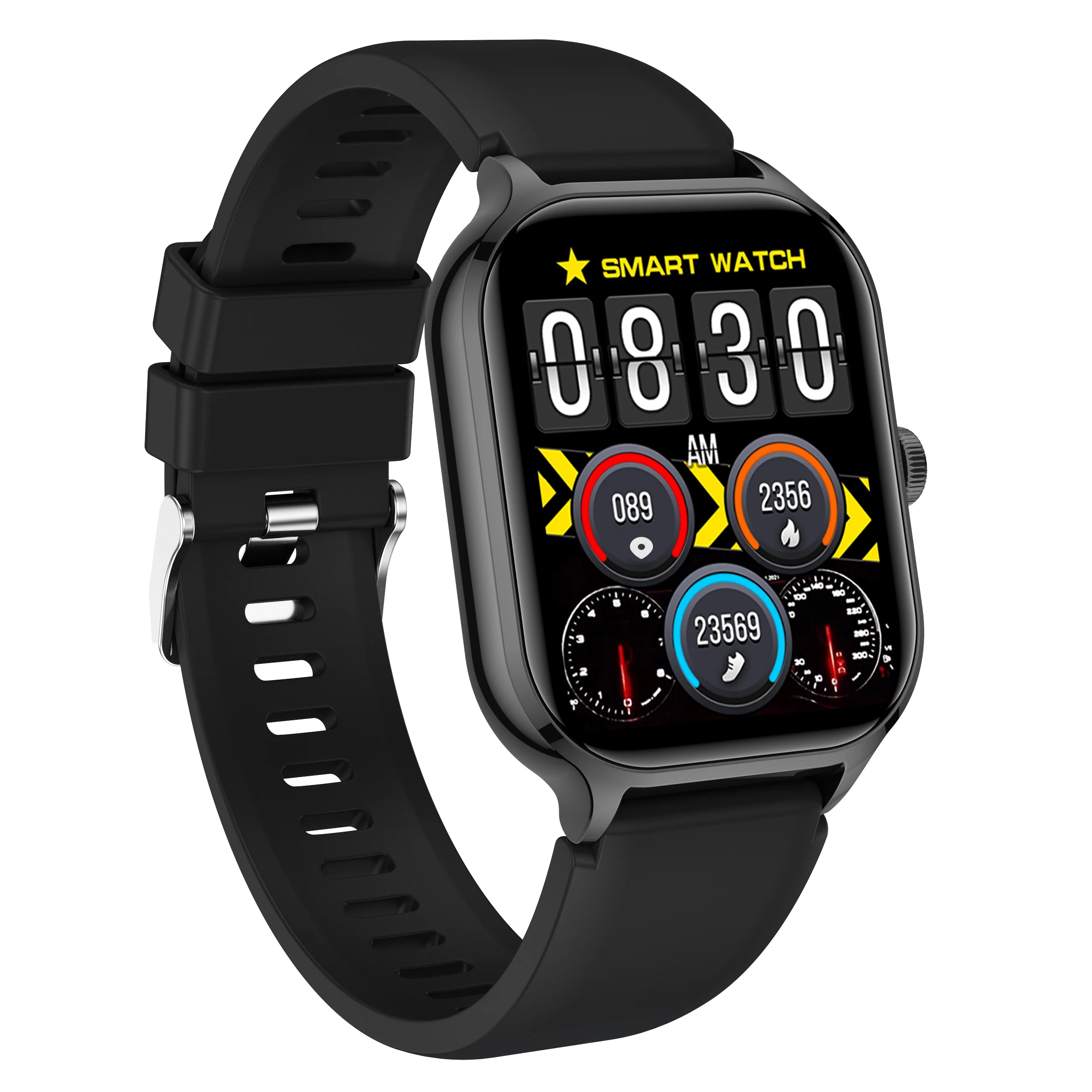 Smart watch, wireless calling, customizable dial, remote photography, multiple sports modes, suitable for iPhone/Android full black United States