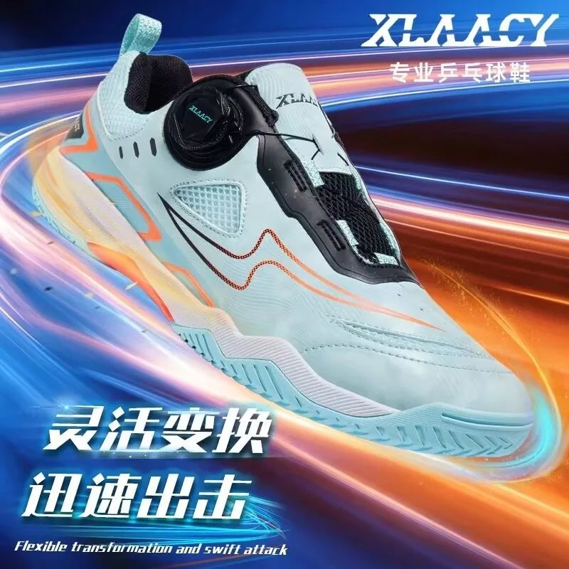 Popular Breathable and Durable Men's and Women's Table Tennis Shoe Anti Slip and Wear-resistant Men's Competition Training…