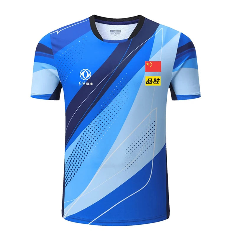 2023 Championship China Team table tennis shirts shorts Men Women Children ping pong t shirt Table tennis clothes soccer jerseys blue with logos A