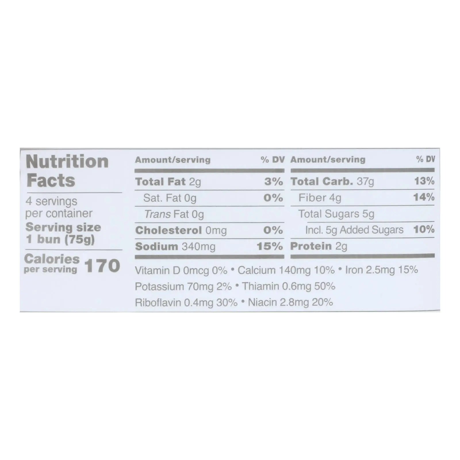 Schar - Rolls Hamburger Buns Gluten Free - Case Of 4-10.6 Oz Schar