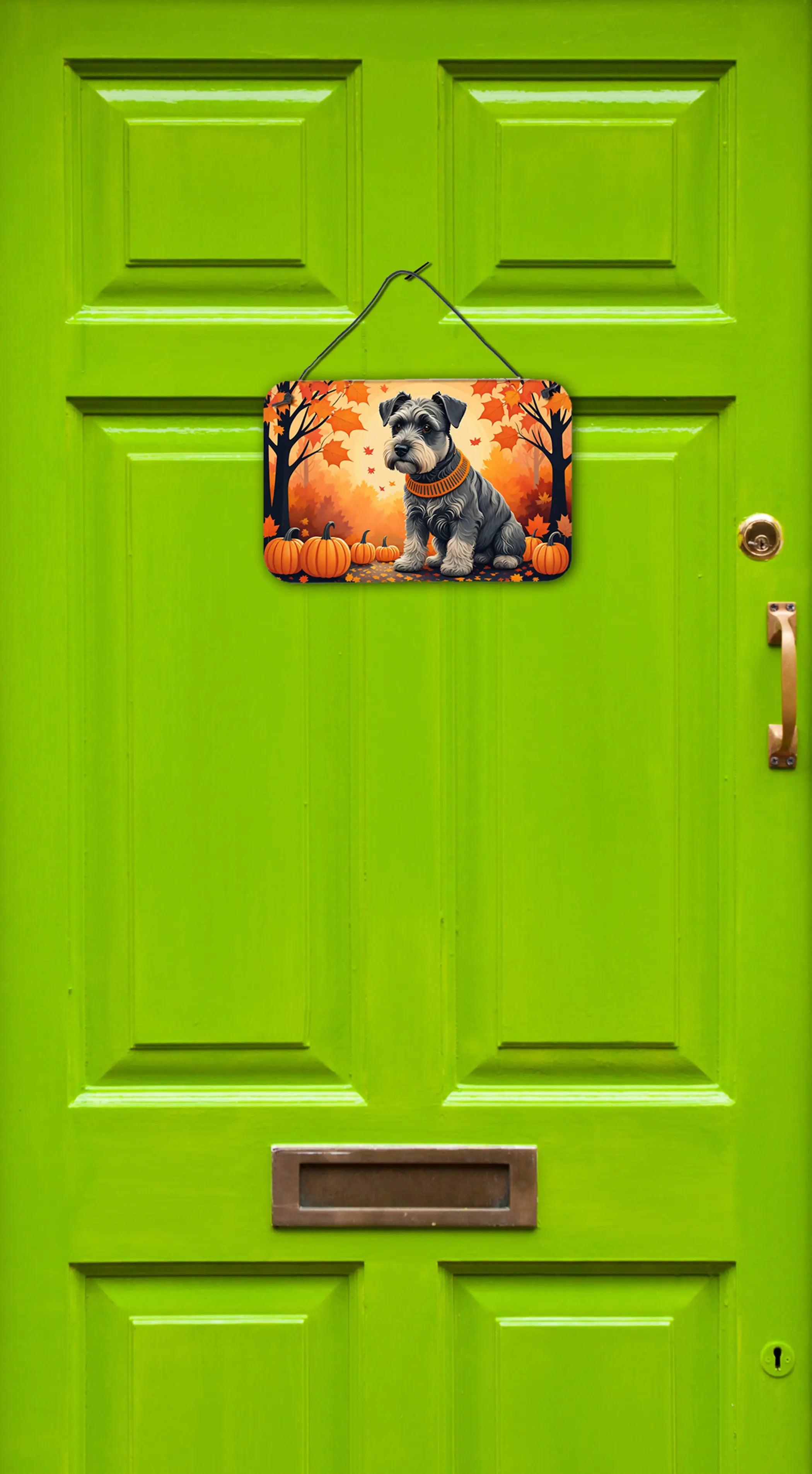 Schnauzer Fall Wall or Door Hanging Prints Caroline's Treasures