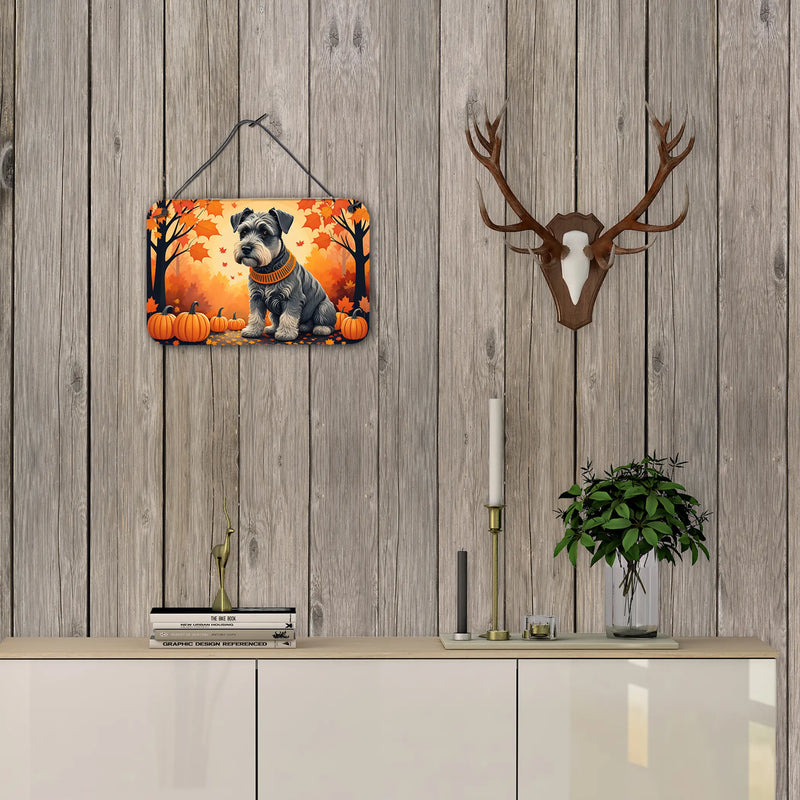 Schnauzer Fall Wall or Door Hanging Prints Caroline's Treasures
