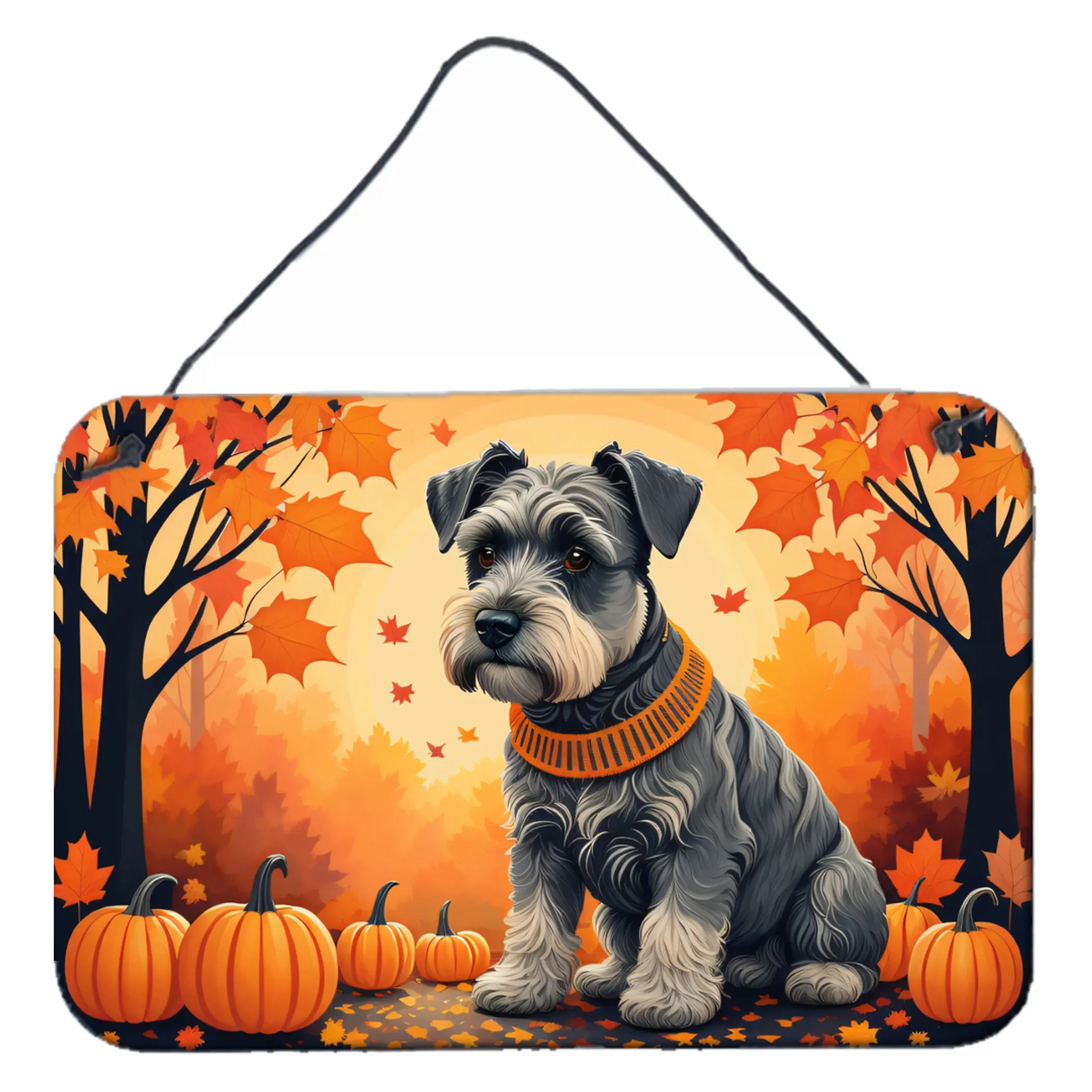 Schnauzer Fall Wall or Door Hanging Prints Caroline's Treasures