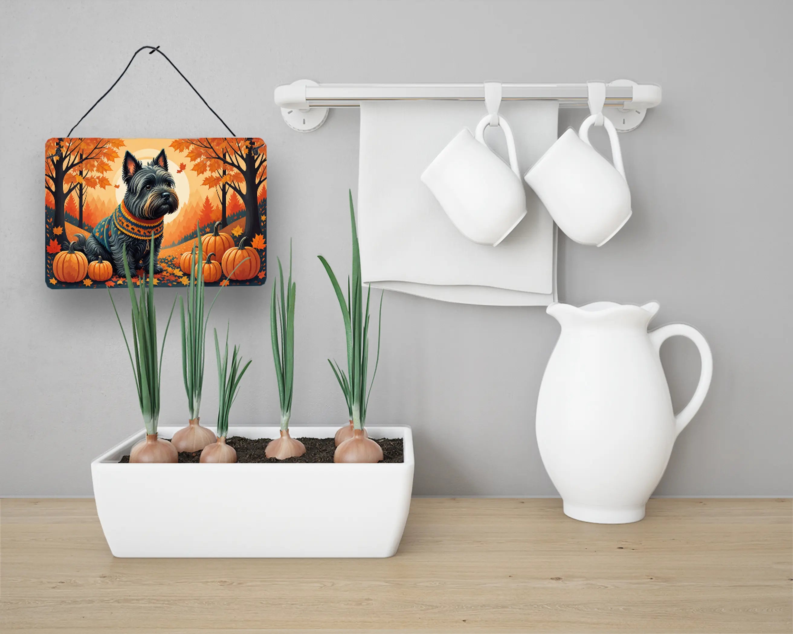 Scottish Terrier Fall Wall or Door Hanging Prints Caroline's Treasures