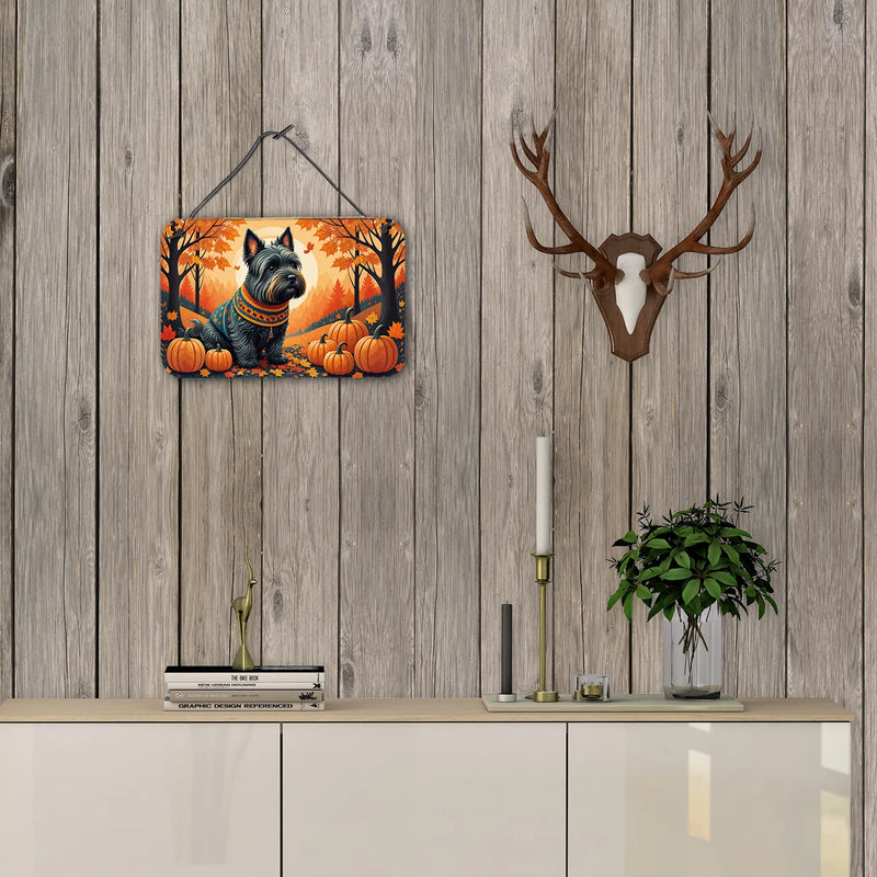 Scottish Terrier Fall Wall or Door Hanging Prints Caroline's Treasures