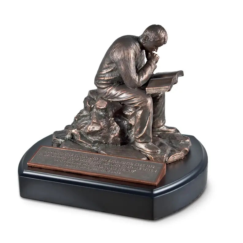 Sculpture Moments Of Faith Put God First Dicksons Inc