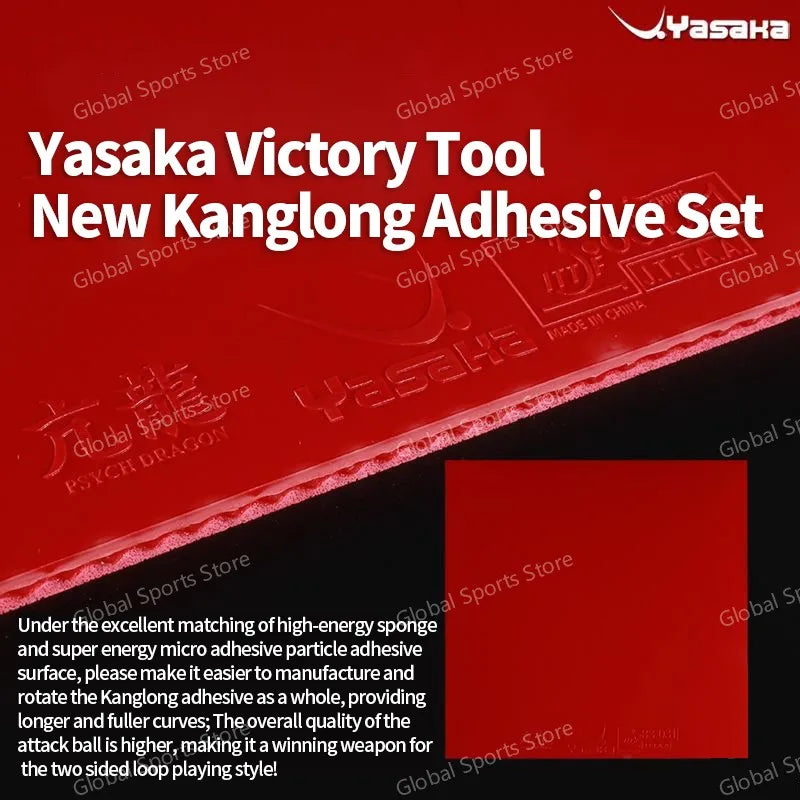 Original Yasaka PSYCH DRAGON Table Tennis Rubber Sticky Rubber Ping Pong Rubber ITTF Approve Pingpong Sponge With cake…