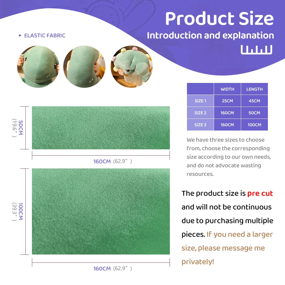 2024 Small Size 50x50cm Squishy Mochi Stetch Minky Fabric 95% Polyester 5% Spandex Stretch 4 Side Plush Fabric For Diy SewingToy - GreatEagleInc