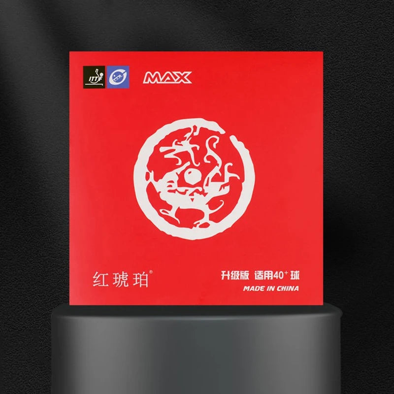 Highly Elastic Stick Rubber Pips-In Ping Pong Red Amber Table Tennis Rubber Rubber Astringent Sponge For Table Tennis Training