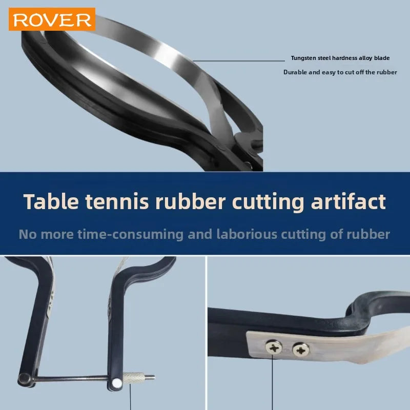 Table Tennis Racket Rubber Cutter, Table Tennis Racket Film Cutting Tool, Simple and Easy To Use, Smooth Cutting, Perfect Fit