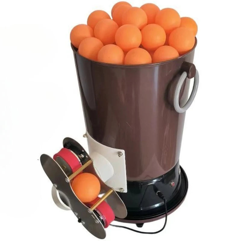 Adjustable Table Tennis Serve Machine Large Capacity Ping Pong Pitching Machine Durable Ball Trainer Portable Balls…