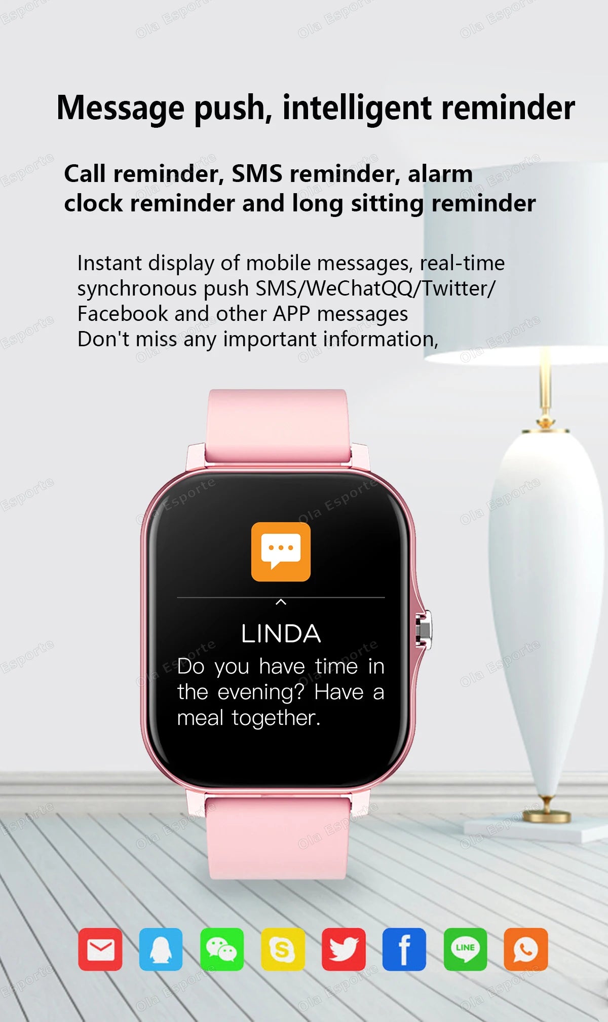 New Smart Watch 2.01 Inch HD Display Answer Make Call Message Preview Sport Modes smartwatch DIY Dial Weather Forecast Men Women