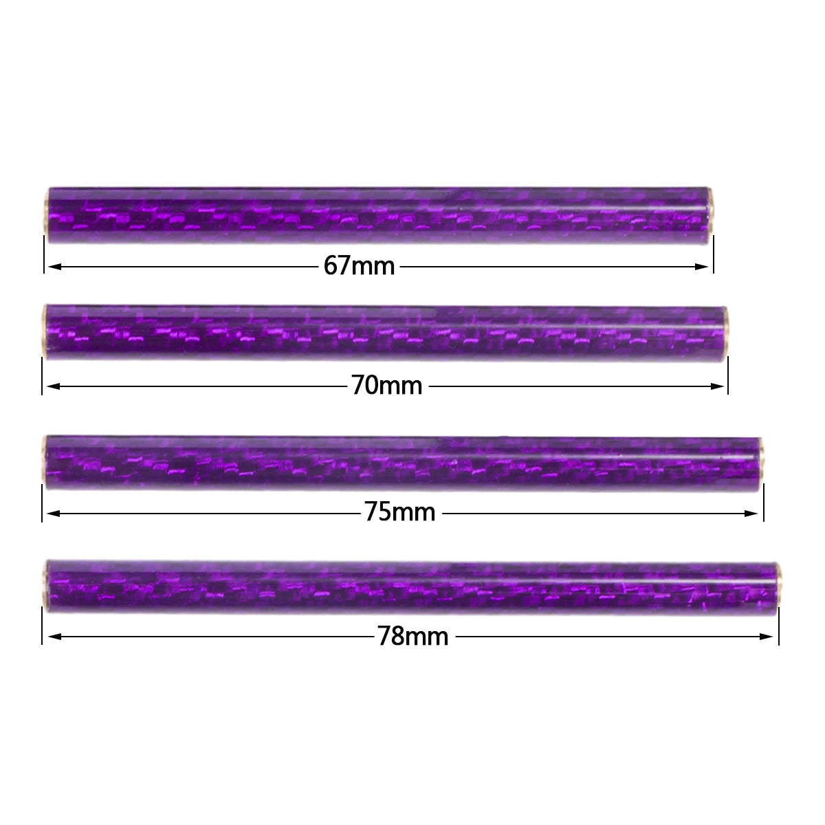 5PCS Coloured Carbon Fibre Braces 67mm 70mm 75mm 78mm for 1/10 RC Crawler Comp Builds SCX10 PRO Gspeed V4 UGRC LCG Chassis DIY