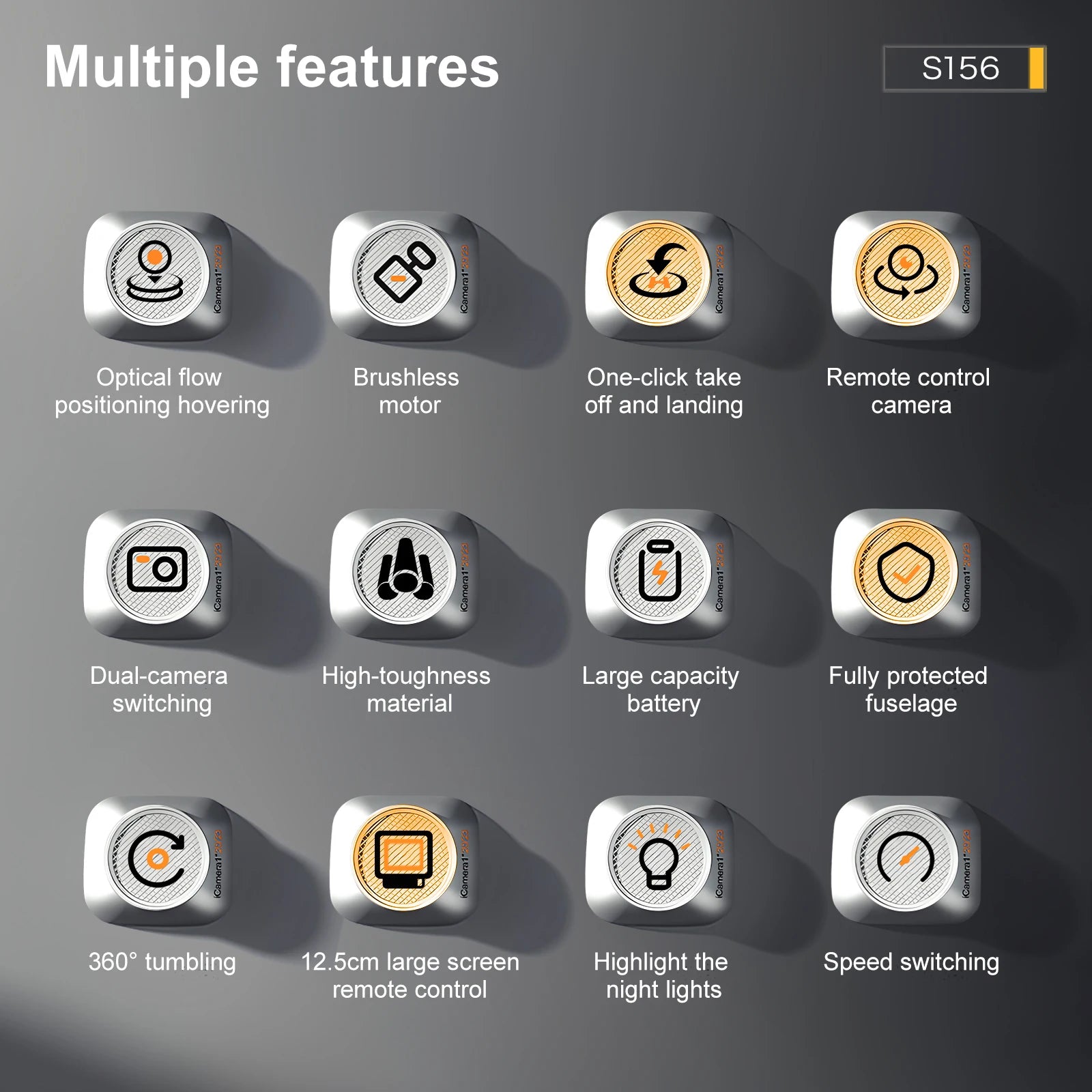 Drone with Camera 4K HD Video Stable Hover 180° Adjustable Lens 3D Flip RC Drones FPV Brushless Optical Flow Quadcopter UAV