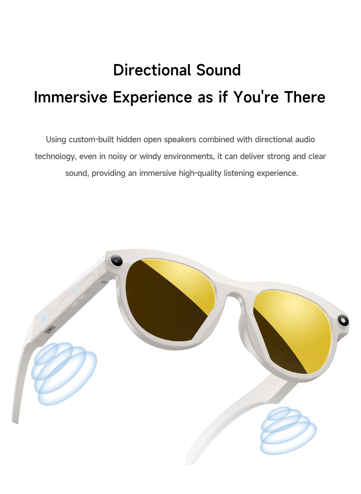 2025 AI Smart Glasses New Interaction With Camera Photo Video Record Translation Music Smart Sunglasses Bluetooth Call Headphone