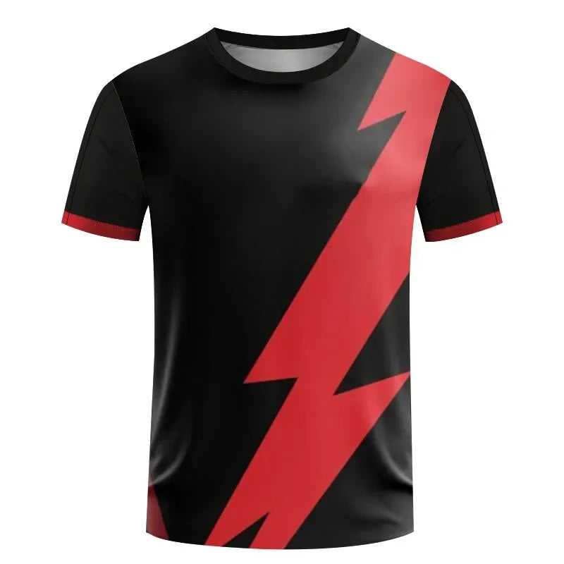 Fashion Table Tennis Sport T Shirts Summer Casual Short Sleeve Men Women 3D Printed T-shirts Loose Quick Dry Breathable…