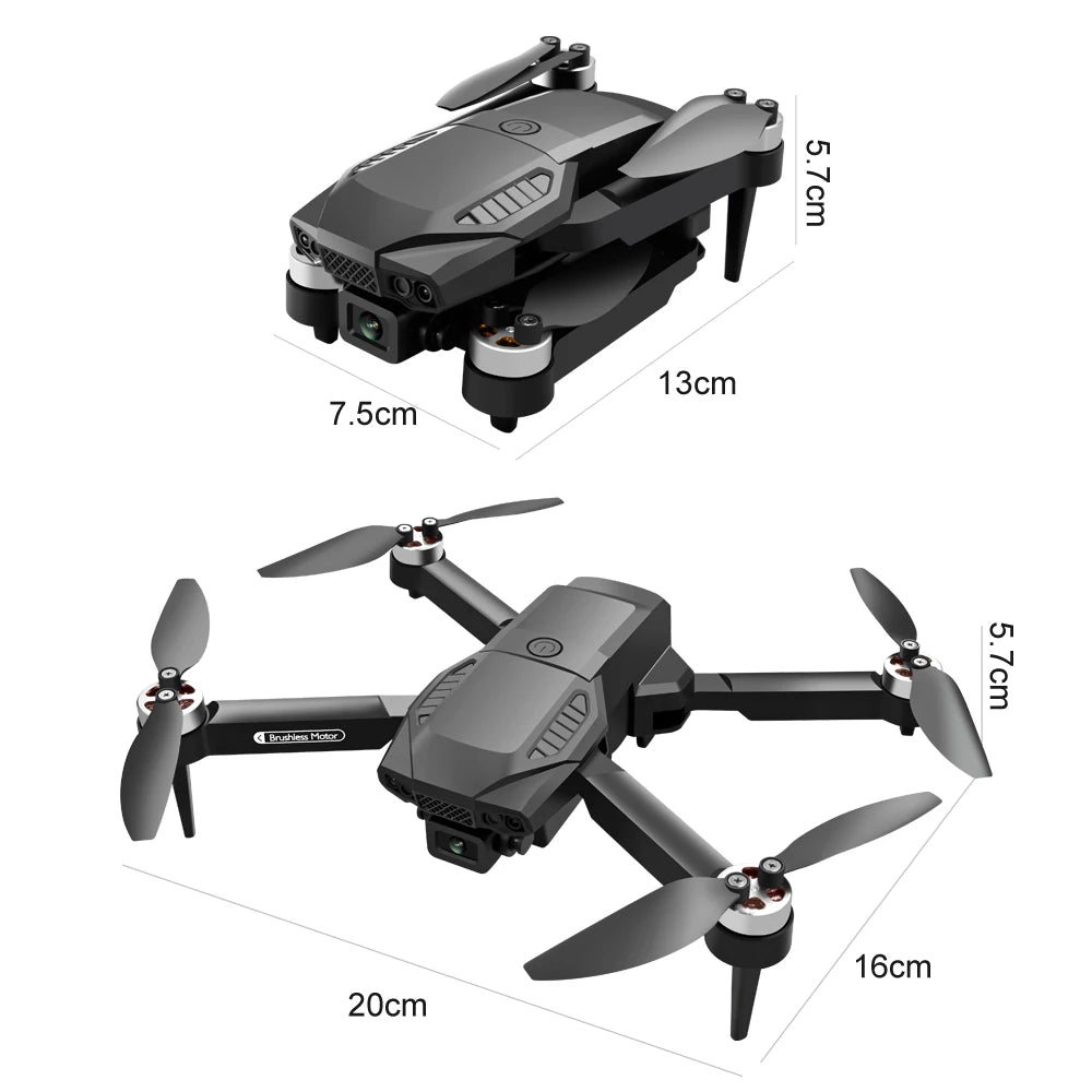 New F198 Drone Professional Dual Camera With 1080P WIFI FPV HD Aerial Photography Wide Angle Brushless RC Foldable Quadcopter