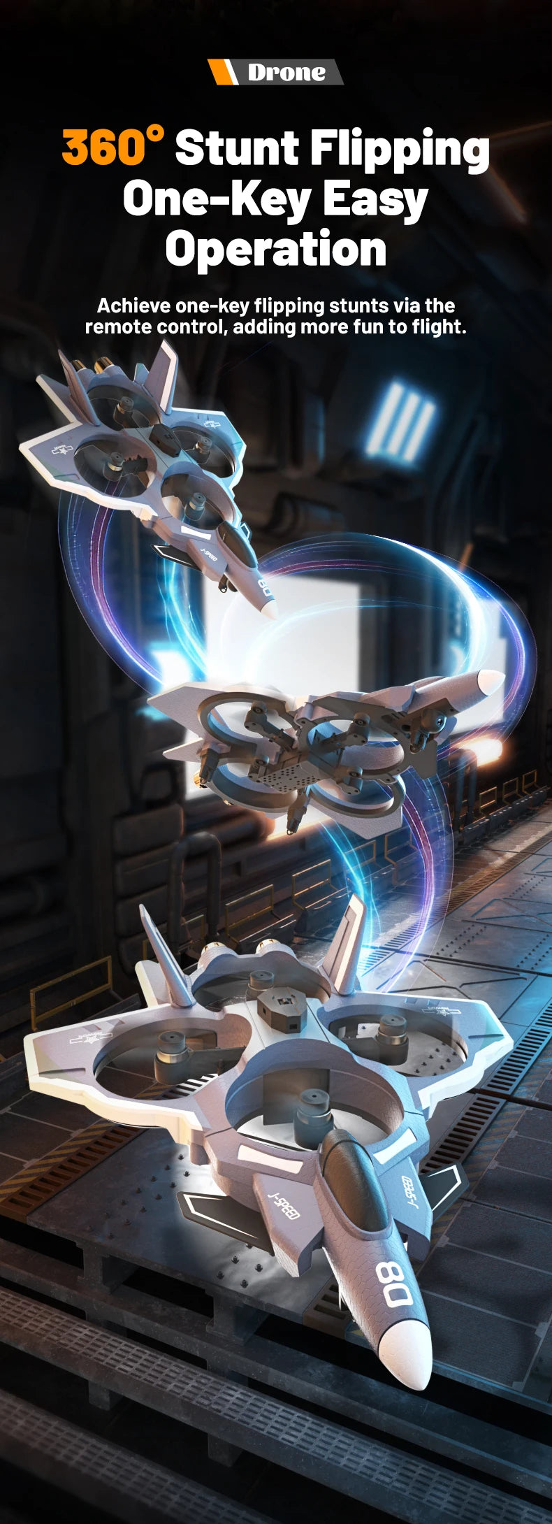 RC Plane with Camera Stunt Performance Drone With 8K Camera Fixed Wing Fighter 4CH 5G WIFI Aerial Photography Foam Toys Aircraft