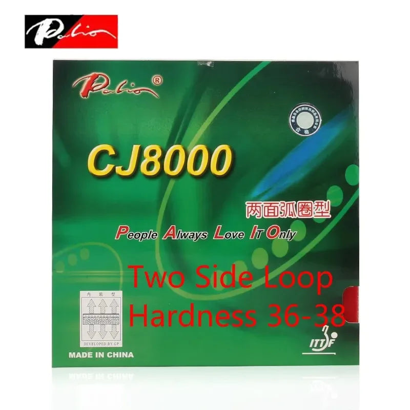 1pcs Palio CJ8000  Loop with fast attack pips-in table tennis / pingpong rubber with sponge (H36-38) Raquete De Ping Pong -…