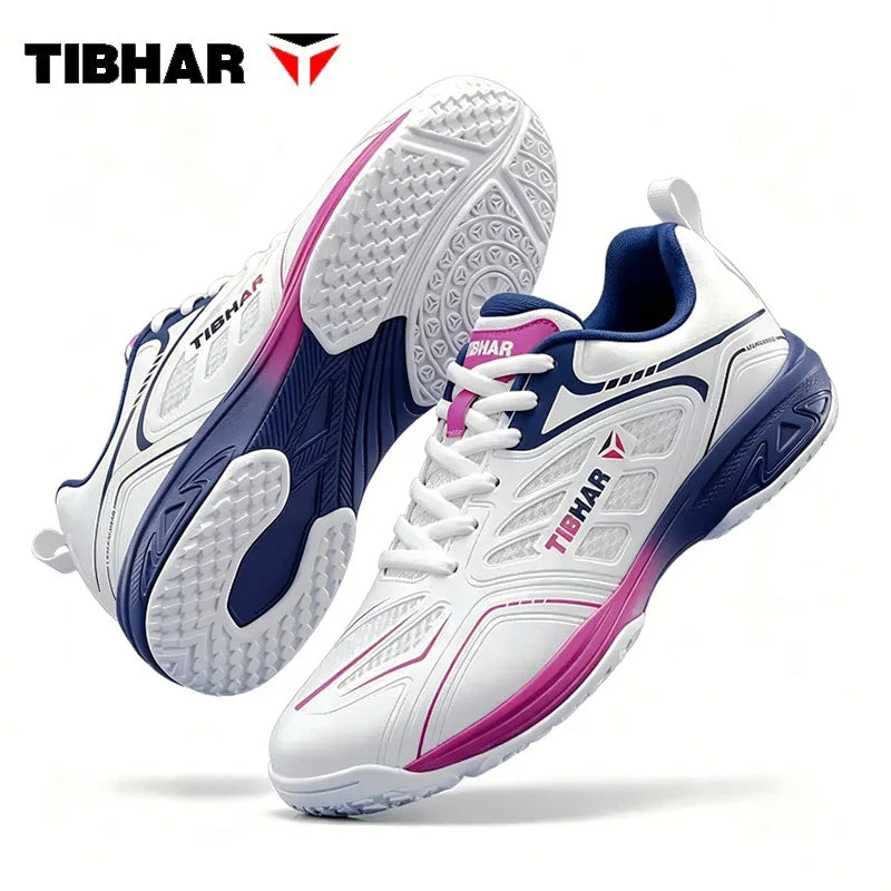 TIBHAR 02619 Table Tennis Shoes Men Women Ultra-Light Non-Slip Ping Pong Sneakers Sports Shoes Rubber Sole TPU Support -…