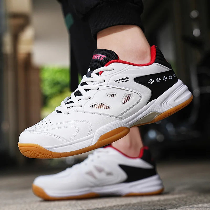 2026 New Mens Badminton Sneakers Wide Pickleball Shoes Tennis Shoes Full Court Tennis Sneakers With Arch Support - White…