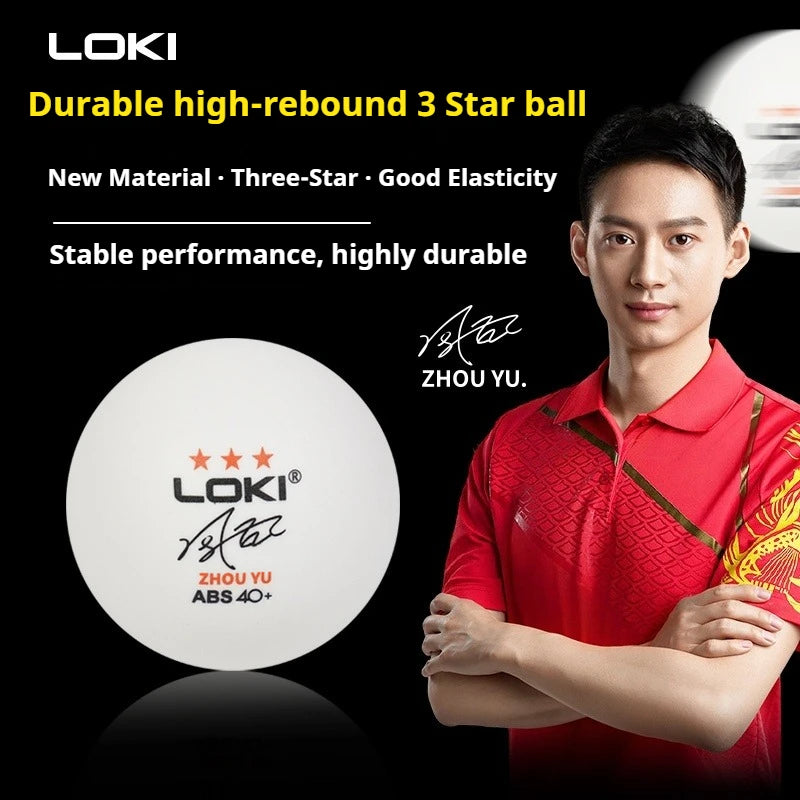 LOKI 3 Stars 40+ Table Tennis Balls New ABS Material Seamed Durable Professional Ping Pong Balls for Club Training…