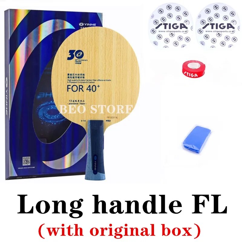 YINHE V14 PRO Provincial V-14 PRO ALC Racket Original YINHE Table Tennis Blade Ping Pong Bat Paddle Long handle BX