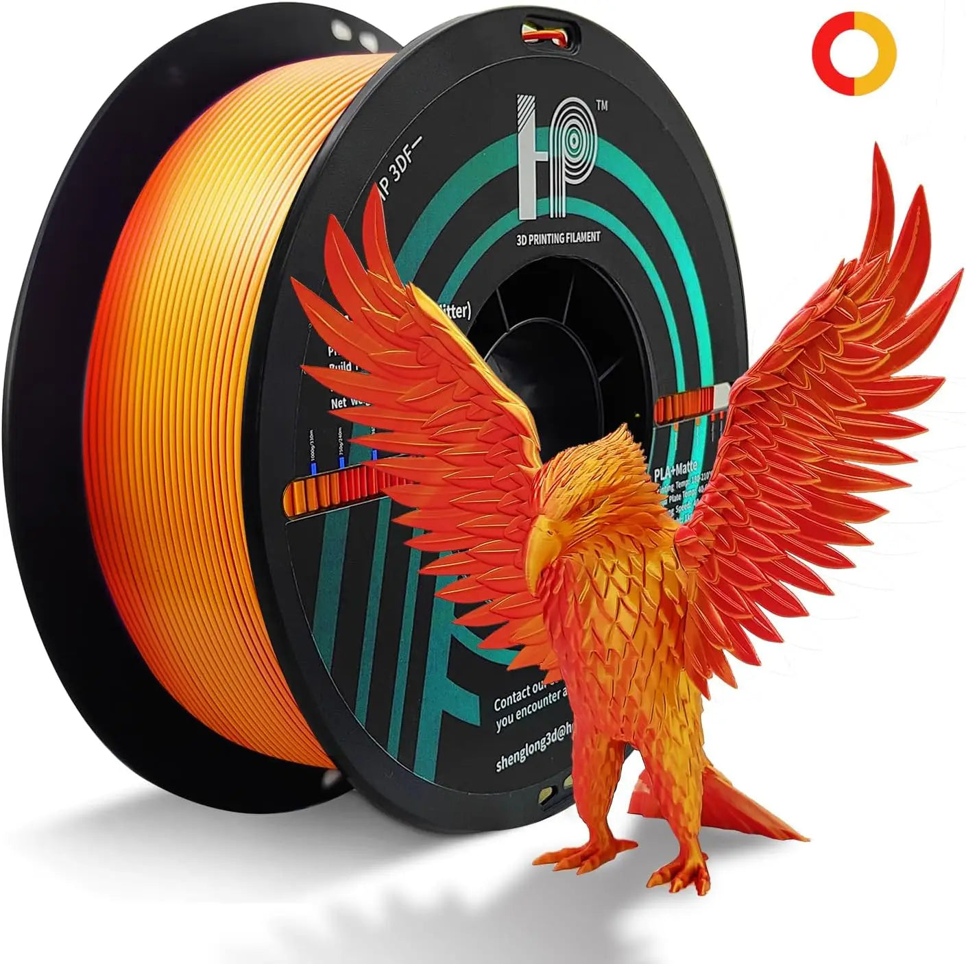 3D Printer Filament, Dual-color PLA Filament,  1.75mm Dimensional Accuracy +/- 0.02mm, 1KG Spool (2.2 lbs), Fit Most FDM…