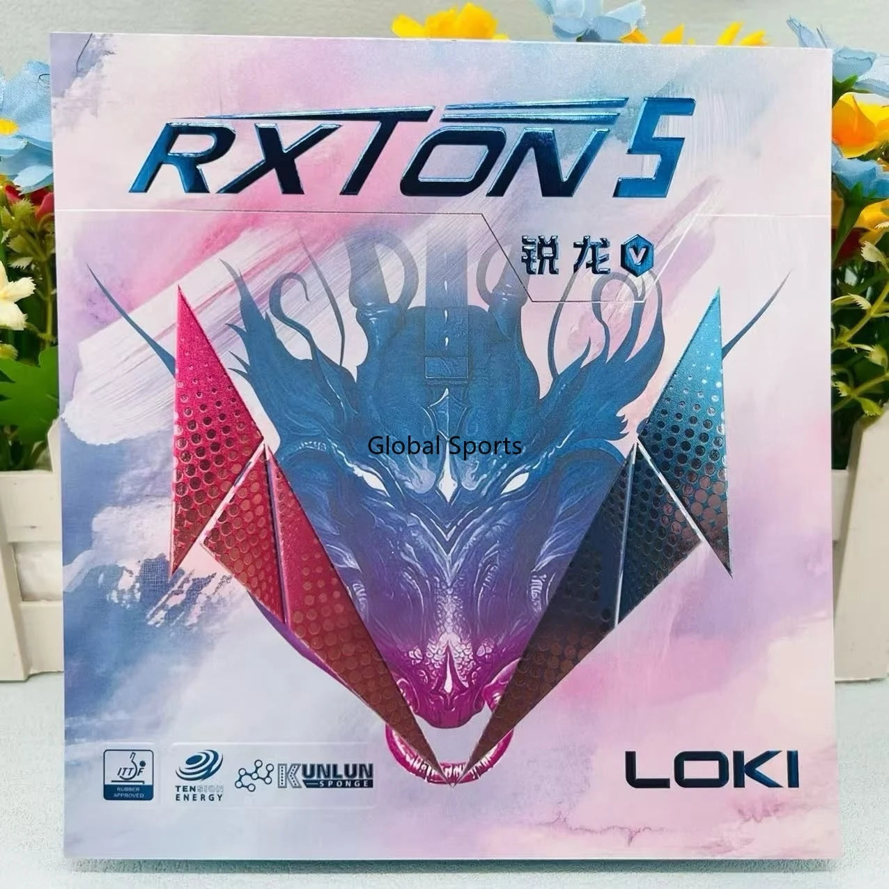 LOKI RXTON 5 Color Series Table Tennis Rubber for Racket Sticky Pimples-in ITTF Approved Pink/Blue/Purple Ping Pong Rubber…