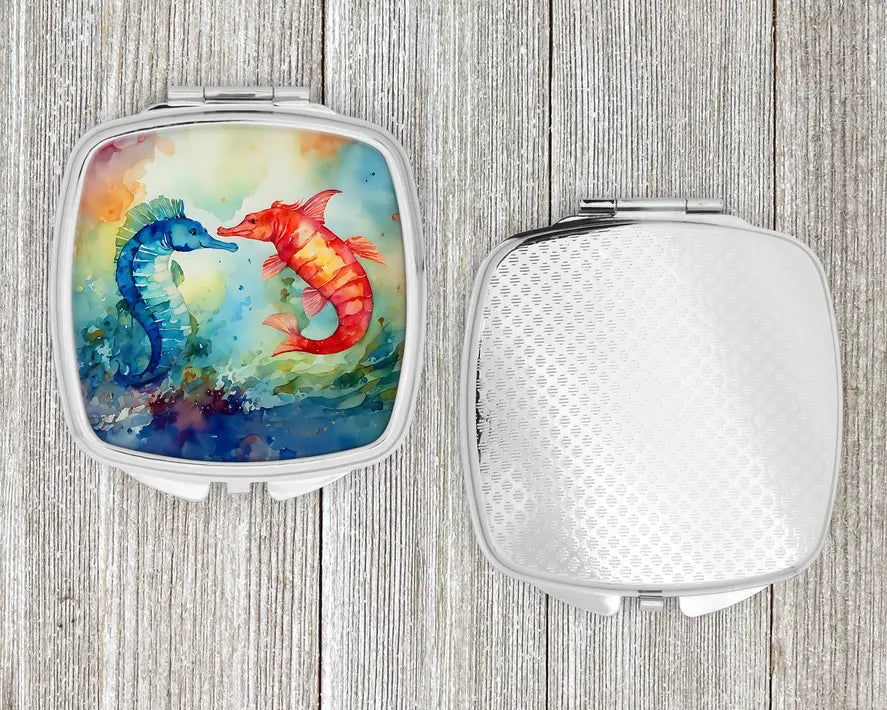 Seahorses Compact Compact Mirror Caroline's Treasures