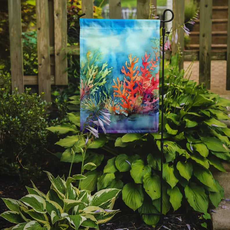 Seaweed Garden Flag Caroline's Treasures